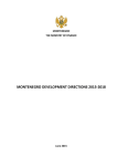 Montenegro Development Directions 2015