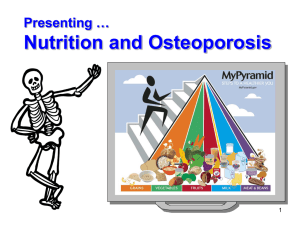Nutrition and Osteoporosis