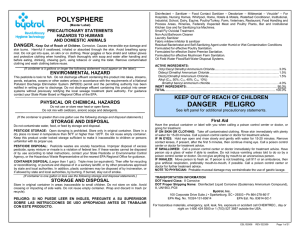 polysphere danger peligro - Kelly Registration Systems