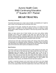 head trauma - For Medical Professionals