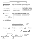 Ionic Bonding Notes