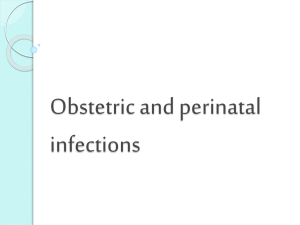 Obstetric and perinatal infections2012