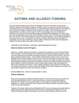 asthma and allergy funding - Allergy and Asthma Network