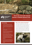 Feral cats and small mammal decline in Kakadu National Park (wrap