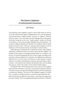 The Islamic Caliphate: A Controversial Consensus