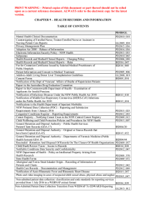 Chapter 9 - Health Records and Information