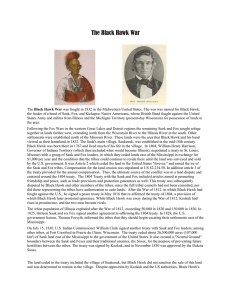 The Black Hawk War - Sweetwood`s Illinois Studies