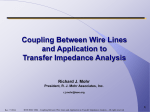 Coupling Between Wire Lines and Application to Transfer