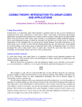 Coding Theory - Rivier University