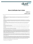Eterna Certification User Guide