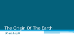 The Origin Of The Earth