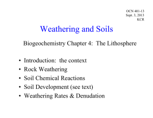 Weathering and Soils
