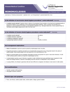 CDHO Factsheet Mononucleosis