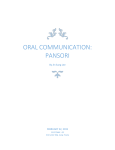 Oral communication: Pansori