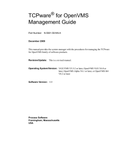 TCPware Management Guide