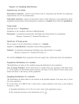 Chapter 15: Sampling Distributions Statistics has two fields