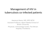 Management of HIV and tuberculosis coinfection