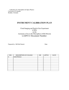 4. in-flight calibration plan