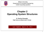 System Programs - Bilkent University Computer Engineering