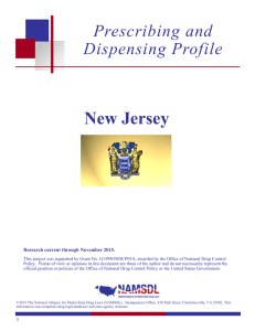 New Jersey - The National Alliance for Model State Drug Laws