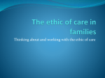 The ethic of care in families