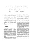 Analyzing Log Analysis: An Empirical Study of User Log Mining