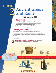 Ancient Greece and Rome