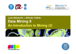 Data Mining II - Computer Science Department
