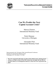 Can We Predict the Next Capital Account Crisis?