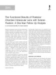The Functional Results of Posterior Chamber Intraocular Lens with