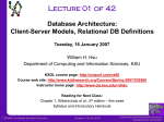 CIS560-Lecture-01-20070116 - KDD