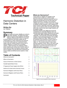 Harmonic Distortion in Data Centers - Trans-Coil