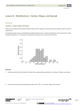 Lesson 8: Distributions—Center, Shape, and Spread