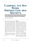 Clearing The Air: Nasal Obstruction and Sinusitis
