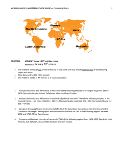 essays - AP World History 2016-17