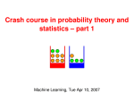 Crash course in probability theory and statistics – part 1