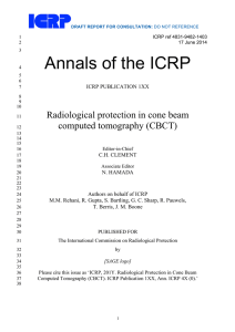 Radiological Protection in Cone Beam Computed Tomography