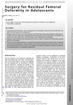 Surgery for Residual Femoral Deformity in