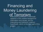 Money Laudering and Terrorism