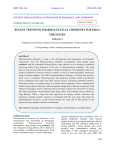 recent trends in pharmaceutical chemistry for drug discovery