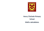 Maths Calculation Booklet - Henry Chichele Primary School