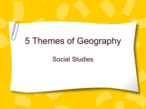 5 Themes of geography - Laurel County Schools