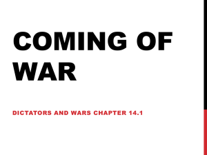 Coming of War