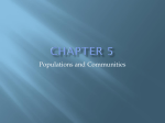 Chapter Five: Populations and Communities