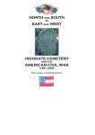 north and south east and west highgate cemetery american civil war