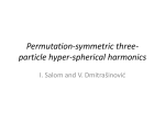Permutation-symmetric three-particle hyper
