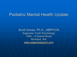 Pediatric Mental Health Update-Grewe