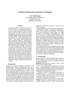 A Model Counting Characterization of Diagnoses