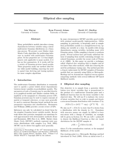 Elliptical slice sampling - Journal of Machine Learning Research