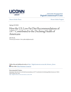 How the US Low-Fat Diet Recommendations of 1977 Contributed to